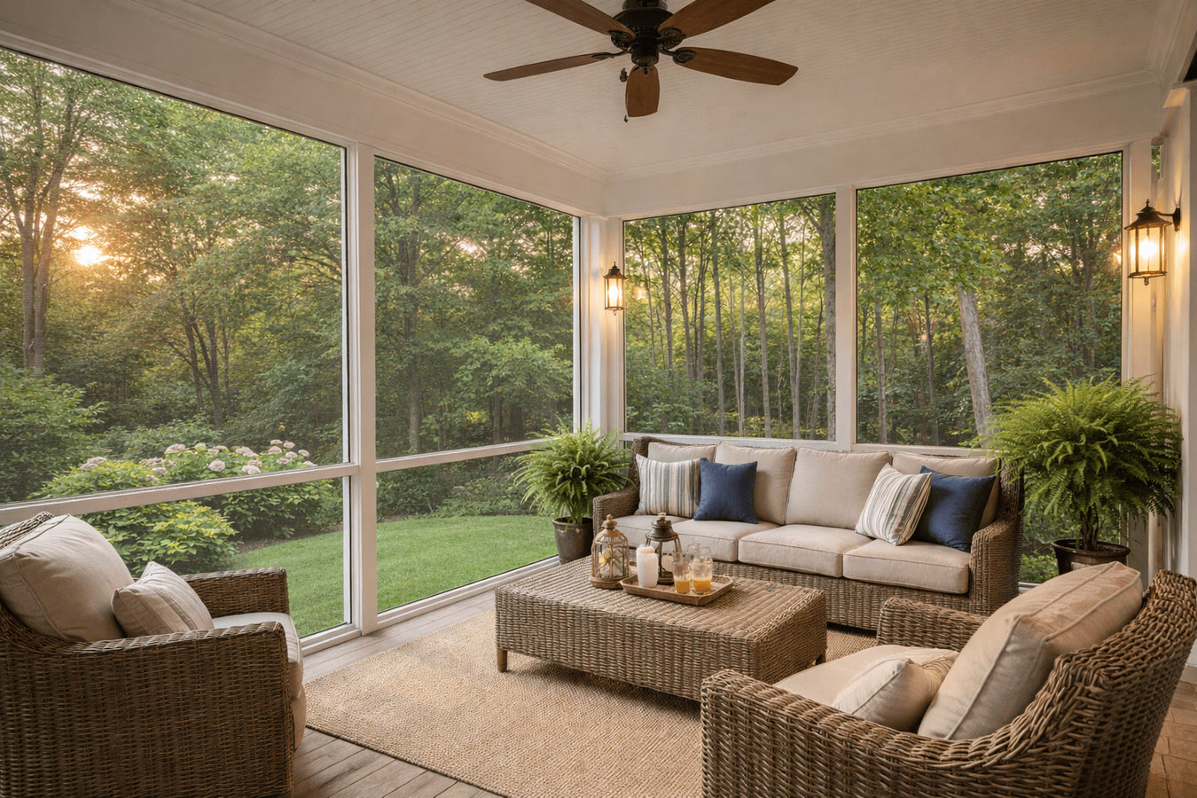 Screen room installation